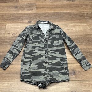 🇺🇸Camouflage Romper by Adika- Green and Gray